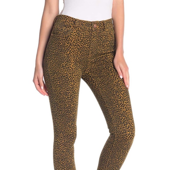 Current/Elliott Denim - Current/Elliott High Waist Stiletto Leopard Jeans